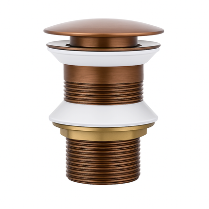 Vtw Living - Clickwaste Afvoerplug Geborsteld Brons - 5/4 - Zonder Overloopgat