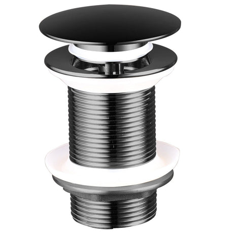 Vtw Living - Clickwaste afvoerplug Zwart - 5/4 - Met overloopgat