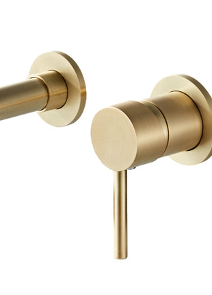 Vtw Living - Inbouwkraan Compleet met Inbouwdeel - Messing Geborsteld Goud