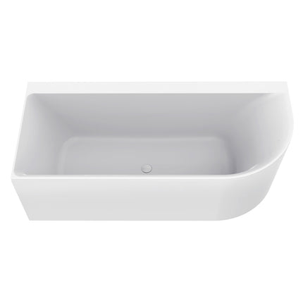 Vtw Living - Hoekbad - Ligbad Glans Wit 180 × 80 Cm - Links