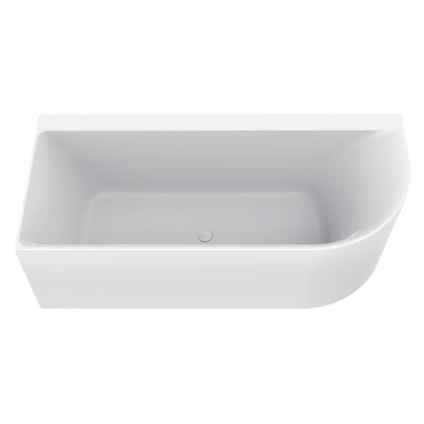 Vtw Living - Hoekbad - Ligbad Glans Wit 180 × 80 Cm - Links