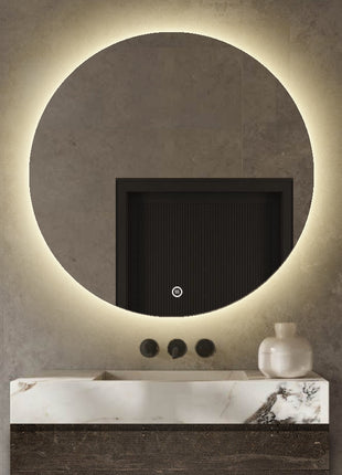 Badkamerspiegel Rond 120 cm met LED Verlichting en Verwarming - Frameloos