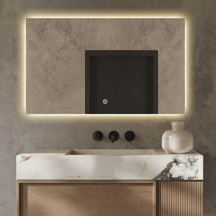 Badkamerspiegel met Verlichting - Anti Condens Verwarming - Dimbaar - Spiegel - 80 x 60 cm