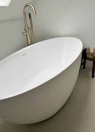 Vtw Living Vrijstaand Bad Ovaal - Ligbad - Mat Wit 170×78 cm