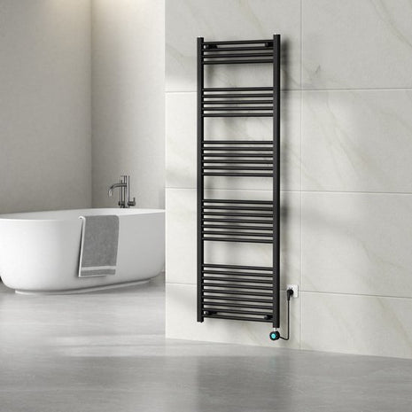 Vtw Living - Handdoekradiator Elektrisch 1800 × 600 mm - Mat Zwart - 900 Watt