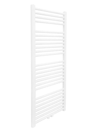 Vtw Living - Handdoekradiator Badkamer met Aansluit Set en Thermostaat - 1200 × 500 mm - Mat Wit
