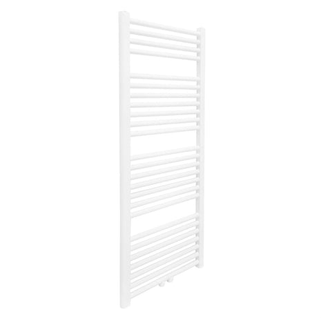Vtw Living - Handdoekradiator Badkamer met Aansluit Set en Thermostaat - 1200 × 500 mm - Mat Wit