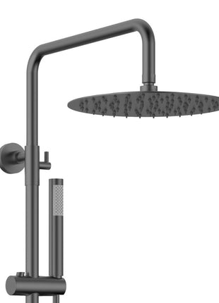 Vtw Living - Regendouche Gun Metal 30 cm - Thermostatische mengkraan