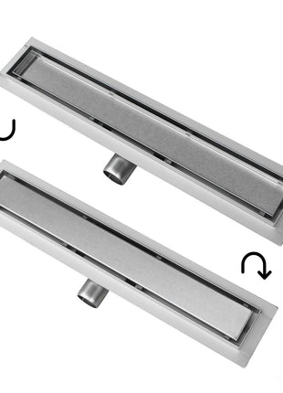 Vtw Living - Douchegoot Rvs 80 cm - Betegelbaar - 2-in-1 Tegelrooster