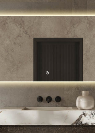Vtw Living - Badkamerspiegel met Verlichting en Verwarming - Spiegel - 160 x 80 cm