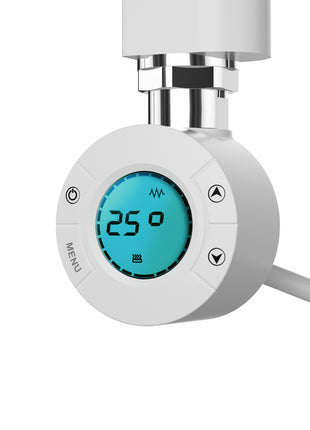 Handdoekradiator Elektrisch met Digitale Thermostaat - Radiator Badkamer - 800 × 500 mm - Mat wit - 300 Watt