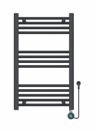 Vtw Living - Handdoekradiator Elektrisch 800 × 500 mm - Mat Zwart - 300 Watt