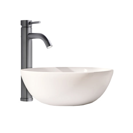 Vtw Living - Mengkraan - Wastafelkraan Gun Metal Grijs - 30 cm hoog