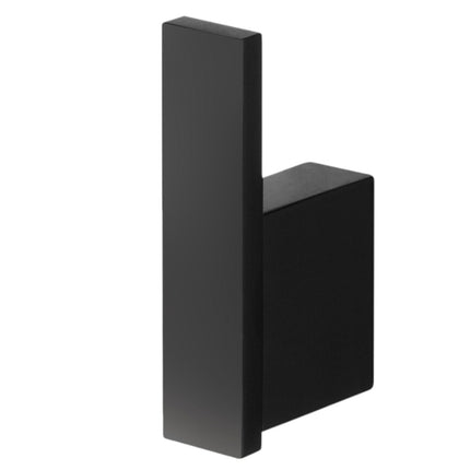 Vtw Living - Handdoekhaak Voor Badkamer en Toilet - Mat Zwart Wandmodel - 6,6 × 7,5 × 10 cm