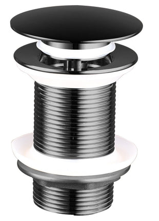 Vtw Living - Clickwaste afvoerplug Zwart - 5/4 - Met overloopgat