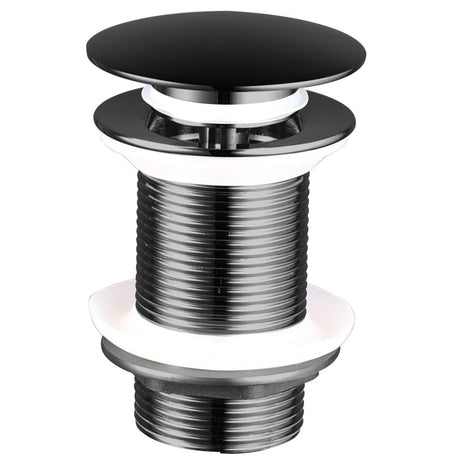 Vtw Living - Clickwaste afvoerplug Zwart - 5/4 - Met overloopgat