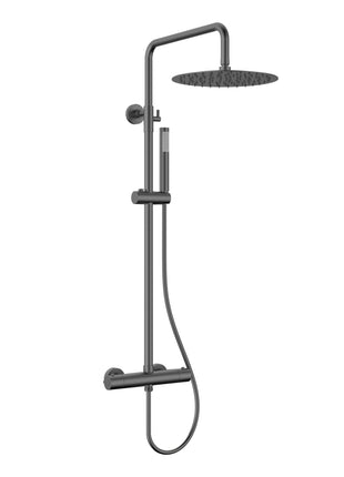 Vtw Living - Regendouche Gun Metal 30 cm - Thermostatische mengkraan