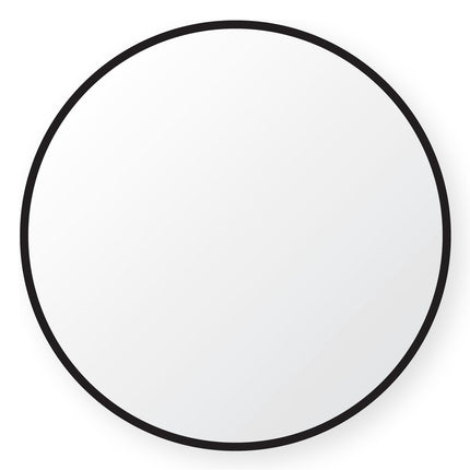 Badkamerspiegel Met Zwart Frame - Zwarte Rand - Spiegel Rond - 80 cm