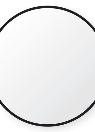 Badkamerspiegel Met Zwart Frame - Zwarte Rand - Spiegel Rond - 100 cm