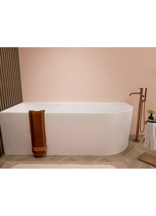 Vtw Living - Hoekbad - Ligbad Mat Wit 180 × 80 Cm - Links