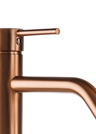 Vtw Living - Mengkraan - Wastafelkraan Geborsteld Brons  - Kraan Wastafel - 17 cm hoog
