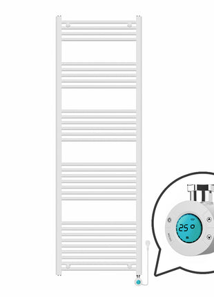 Vtw Living - Handdoekradiator Elektrisch 1800 × 600 mm - Mat Wit - 900 Watt