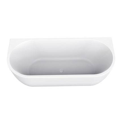 Vtw Living - Half Vrijstaand Bad - Ligbad - Mat Wit 180×80 cm