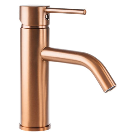 Vtw Living - Mengkraan - Wastafelkraan Geborsteld Brons  - Kraan Wastafel - 17 cm hoog