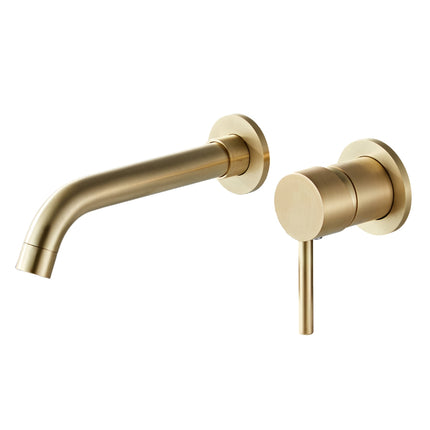 Vtw Living - Inbouwkraan Compleet met Inbouwdeel - Messing Geborsteld Goud