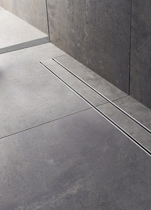 Vtw Living - Douchegoot Rvs 60 cm - Betegelbaar - 2-in-1 Tegelrooster