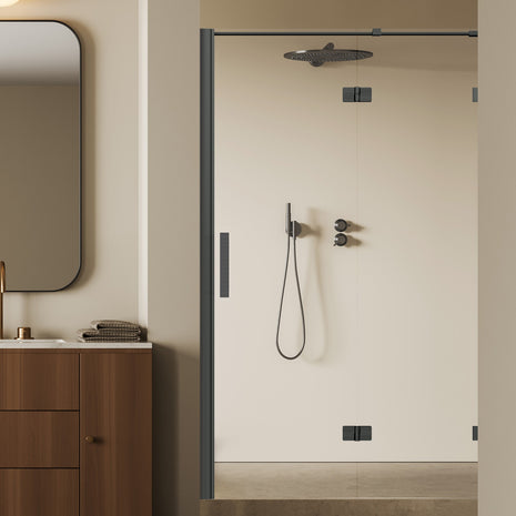 Vtw Living - Stijlvolle Gun Metal Nisdeur - Deur Links - 100×200 cm - Nano Coating