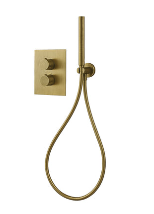 Vtw Living - Regendoucheset Met Thermostatische Mengkraan - Regendouche Goud - 30 cm