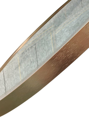 Vtw Living - Badkamerspiegel Goud Rond 60 Cm Spiegel Met Led Verlichting En Verwarming