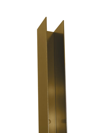 Inloopdouche - Douchwand Goud Aluminium Raster - Nano Coating - Veiligheidsglas - 90 x 200 cm