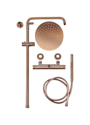 Vtw Living - Regendouche Set Met Thermostatische Mengkraan - Brons - 25 Cm