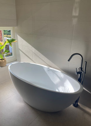 Vtw Living Vrijstaand Bad Ovaal - Ligbad - Mat Wit 170×78 cm