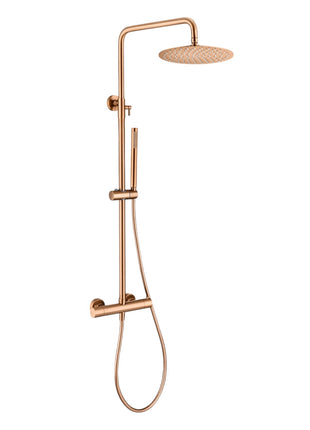 Vtw Living - Regendouche Set Met Thermostatische Mengkraan - Brons - 25 Cm