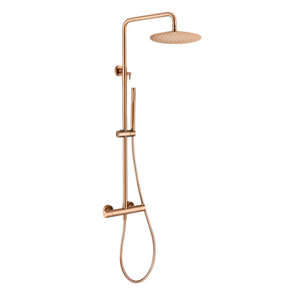 Vtw Living - Regendouche Set Met Thermostatische Mengkraan - Brons - 25 Cm