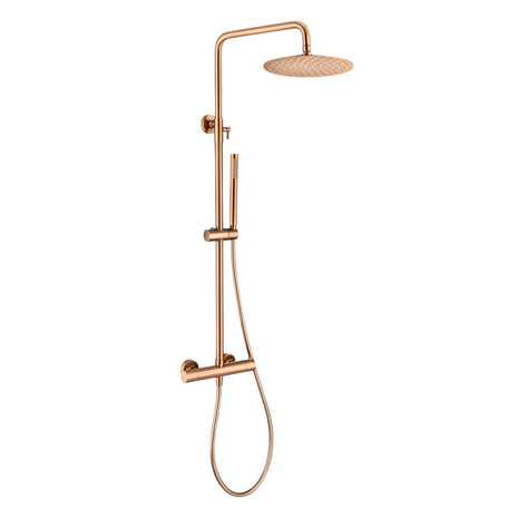 Vtw Living - Regendouche Set Met Thermostatische Mengkraan - Brons - 25 Cm