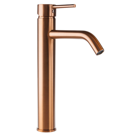 Vtw Living - Mengkraan - Wastafelkraan Geborsteld Brons - Kraan Wastafel - 30 cm hoog