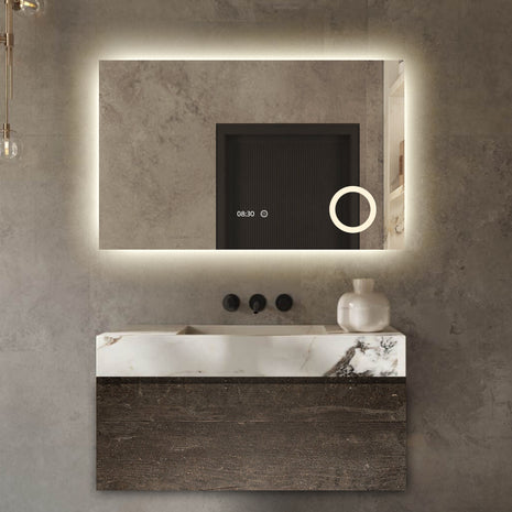 Vtw Living - Badkamerspiegel met LED Verlichting en Verwarming 80 x 60 cm