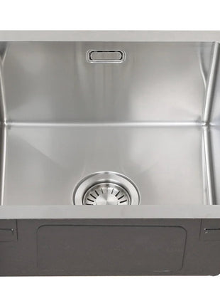 Vtw Living - RVS Spoelbak 34,5 x 34,5 cm - Inclusief Aansluitset - Zonder Kraangat