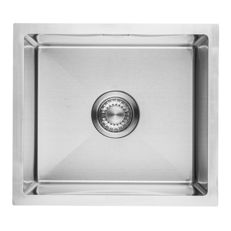 Vtw Living - RVS Spoelbak 39,5 X 34,5 Cm - Inclusief Aansluitset - Zonder Kraangat