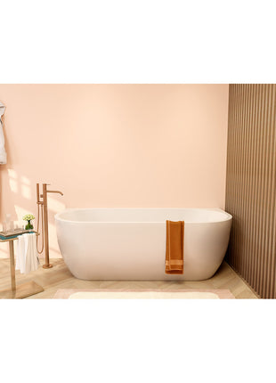 Vtw Living - Half Vrijstaand Bad - Ligbad - Glans Wit 180×80 cm