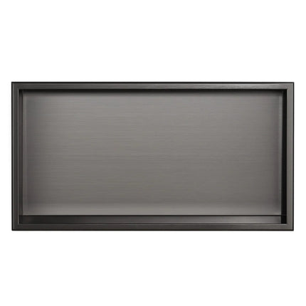 Vtw Living - Inbouwnis Badkamer - Geborsteld Gun Metal - 60 x 30 x 10 cm