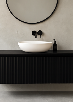 Vtw Living - Japandi Badkamermeubel 100 Cm - Mat Zwart