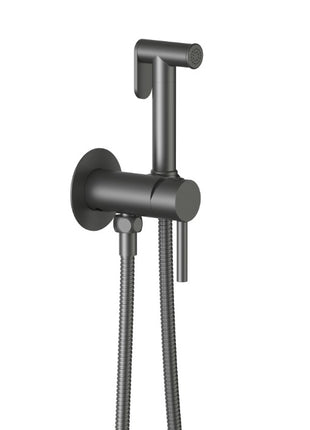 Vtw Living - Bidetkraan - Bidetmengkraan - Gun Metal Grijs - Warm En Koud Water - Pvd Coating