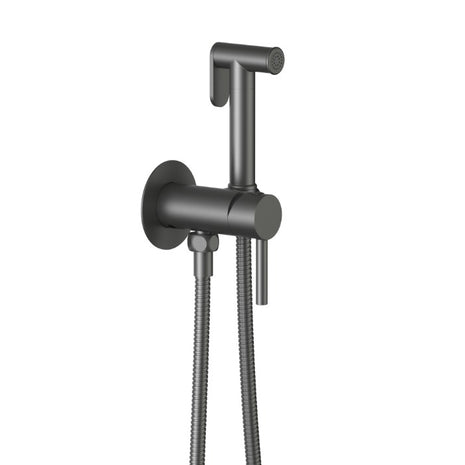 Vtw Living - Bidetkraan - Bidetmengkraan - Gun Metal Grijs - Warm En Koud Water - Pvd Coating