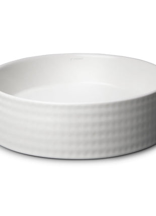 Vtw Living - Waskom Rond Mat Wit Keramiek - Opbouwwaskom 40 cm