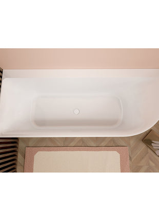 Vtw Living - Hoekbad - Ligbad Glans Wit 180 × 80 Cm - Links